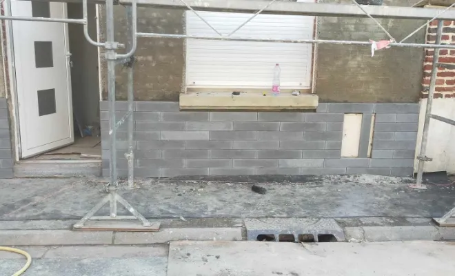 Rénovation d'une façade à Flines-les-Raches