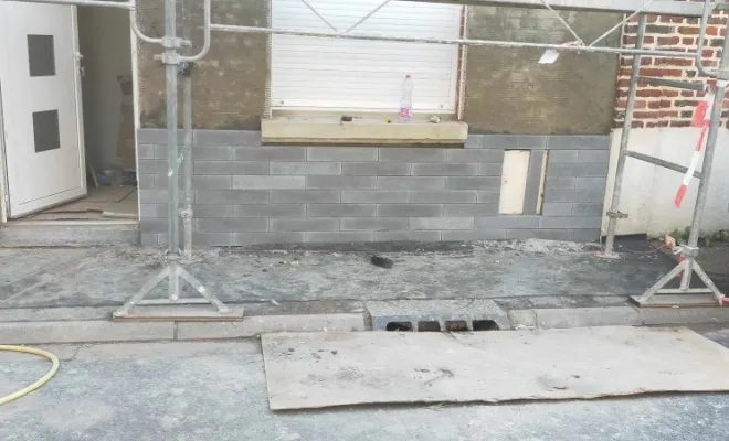 Rénovation d'une façade à Flines-les-Raches